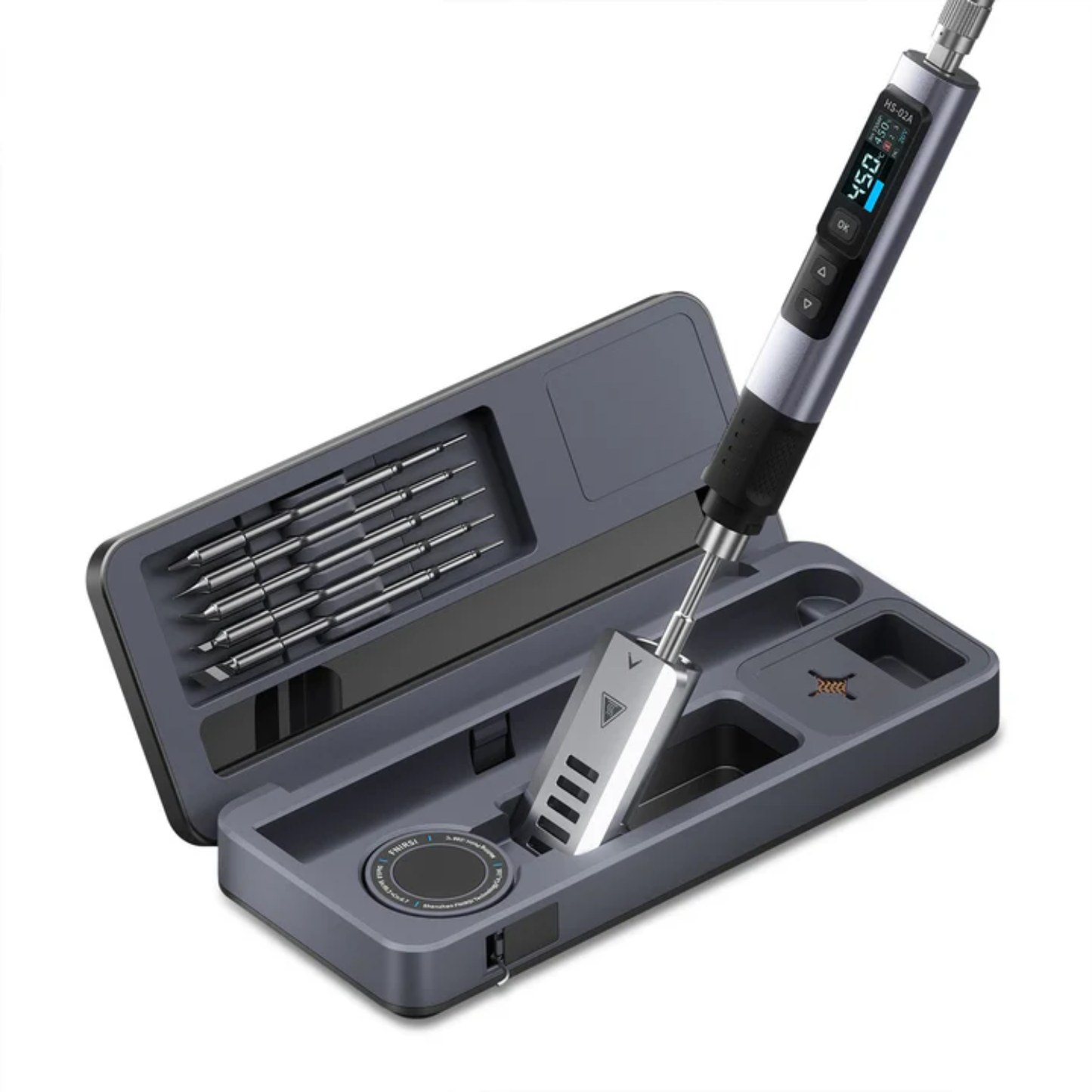 FNIRSI HS-02 Smart Portable Soldering Iron Kit