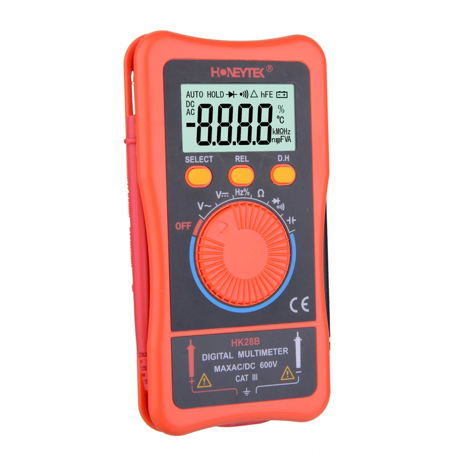 Compact AC DC voltmeter ammeter ohmmeter