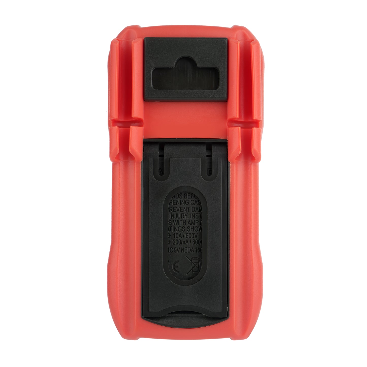 Manual range multimeter with temperature