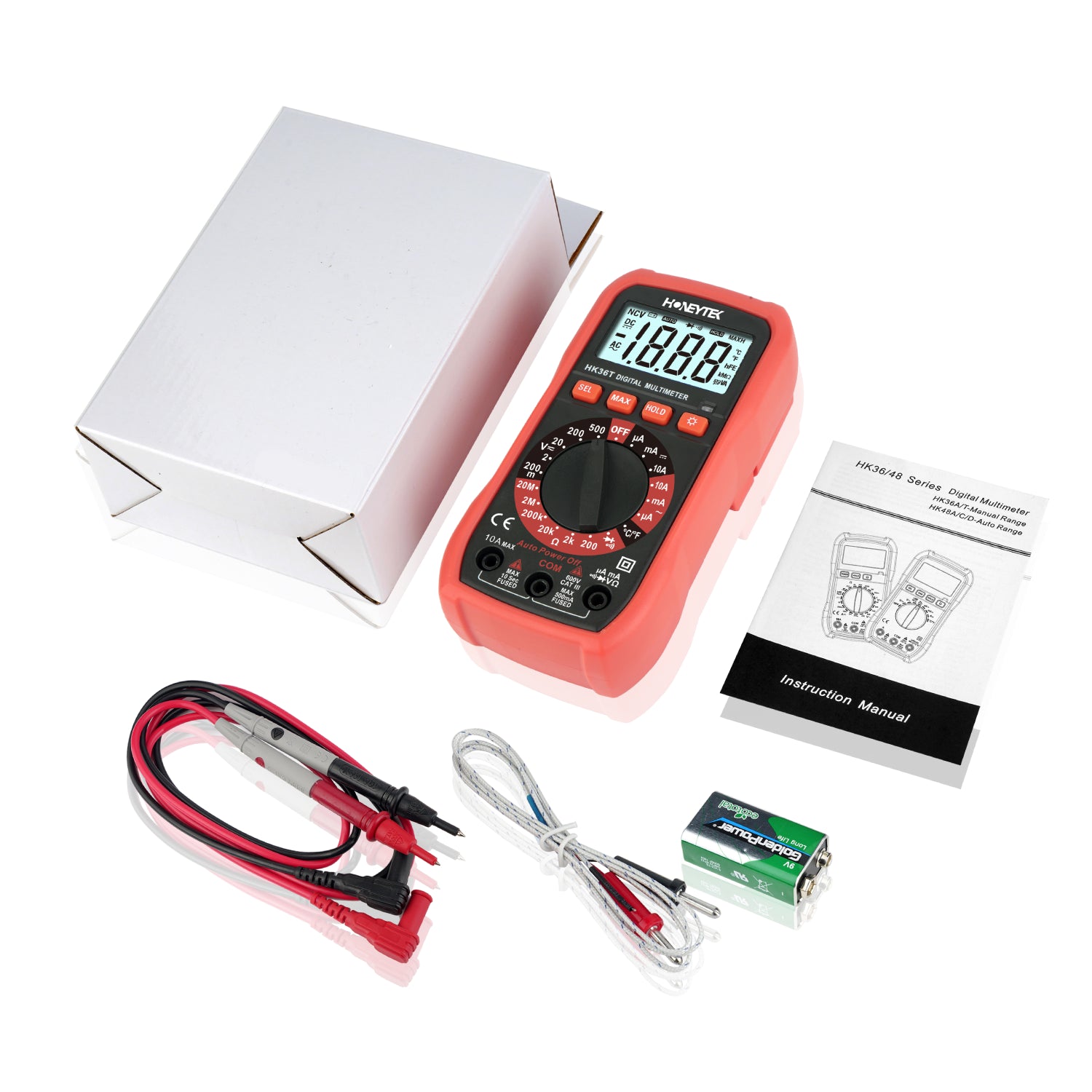 Temperature sensing electrical meter
