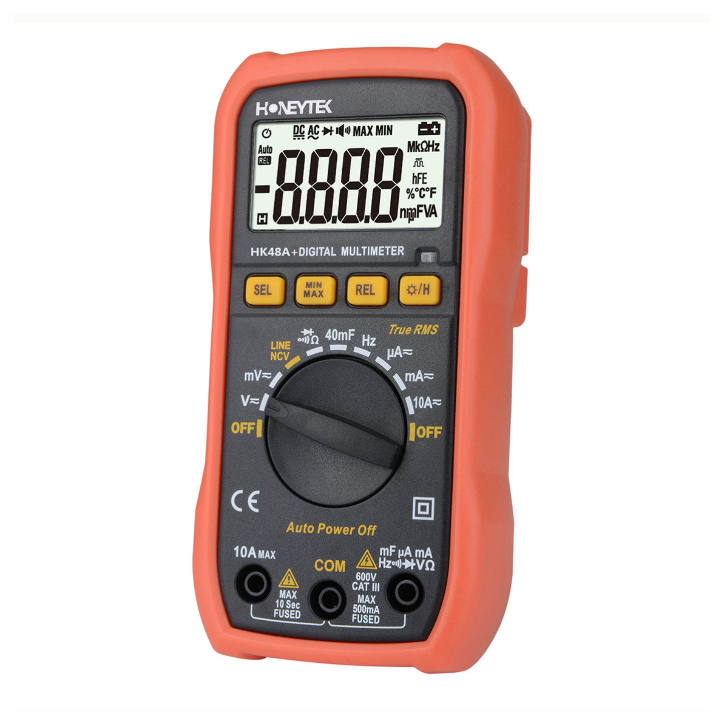 Auto-ranging True RMS multimeter with NCV
