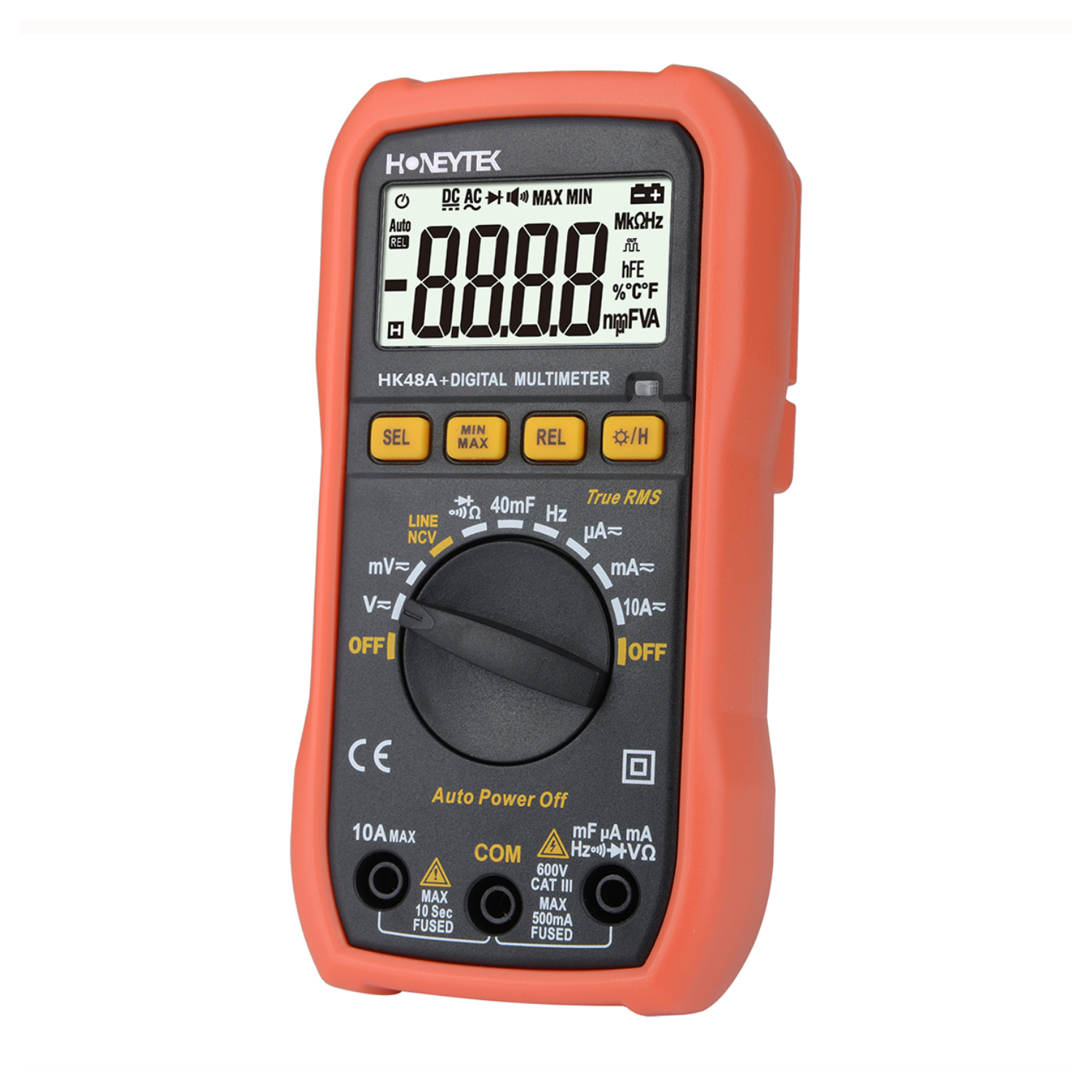 Auto-ranging True RMS multimeter with NCV