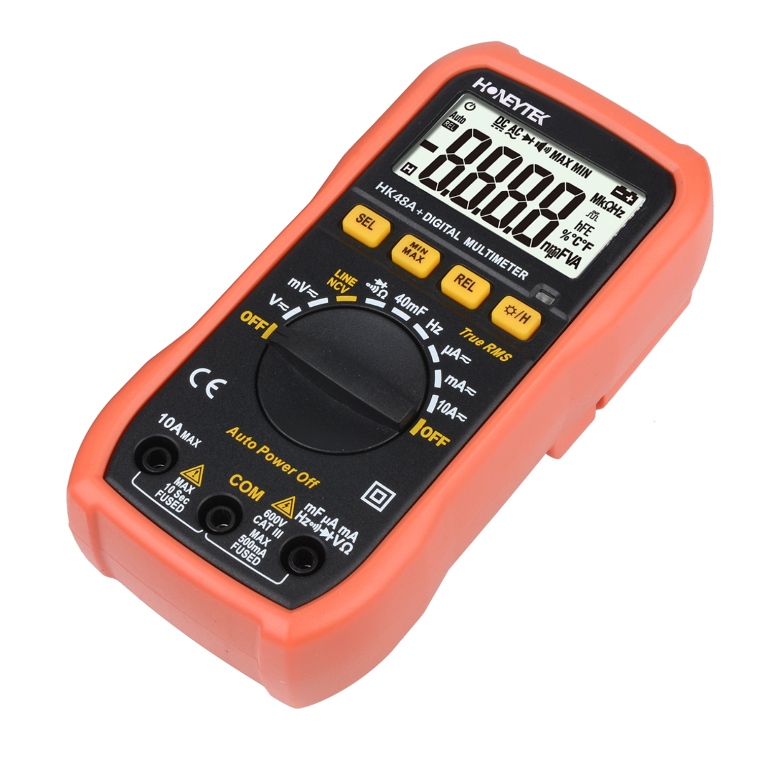 True RMS multimeter with backlight and data hold