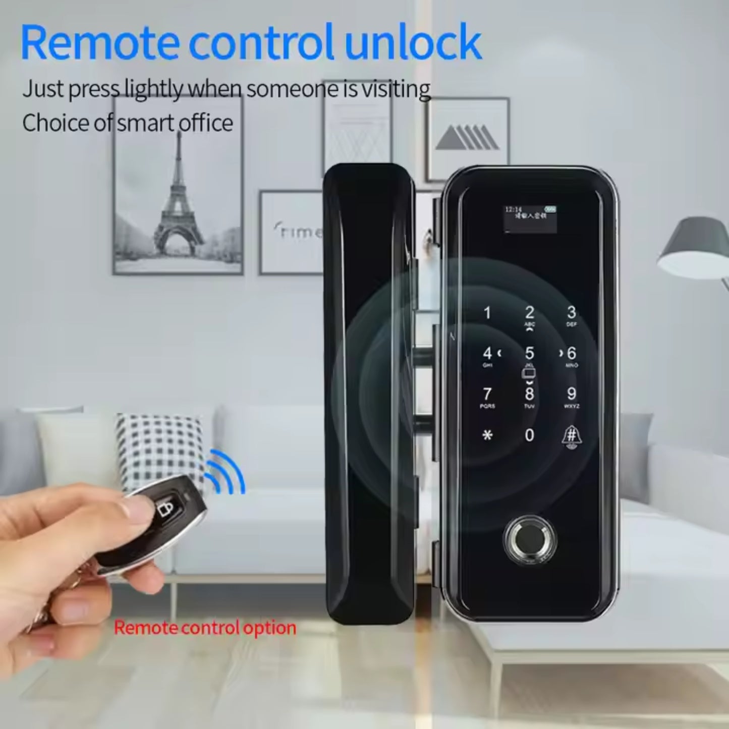JD669T 4-in-1 WiFi Smart Access Lock All-in-One WiFi Fingerprint, Card, App, and Remote Access Solution for Secure, Keyless Entry
