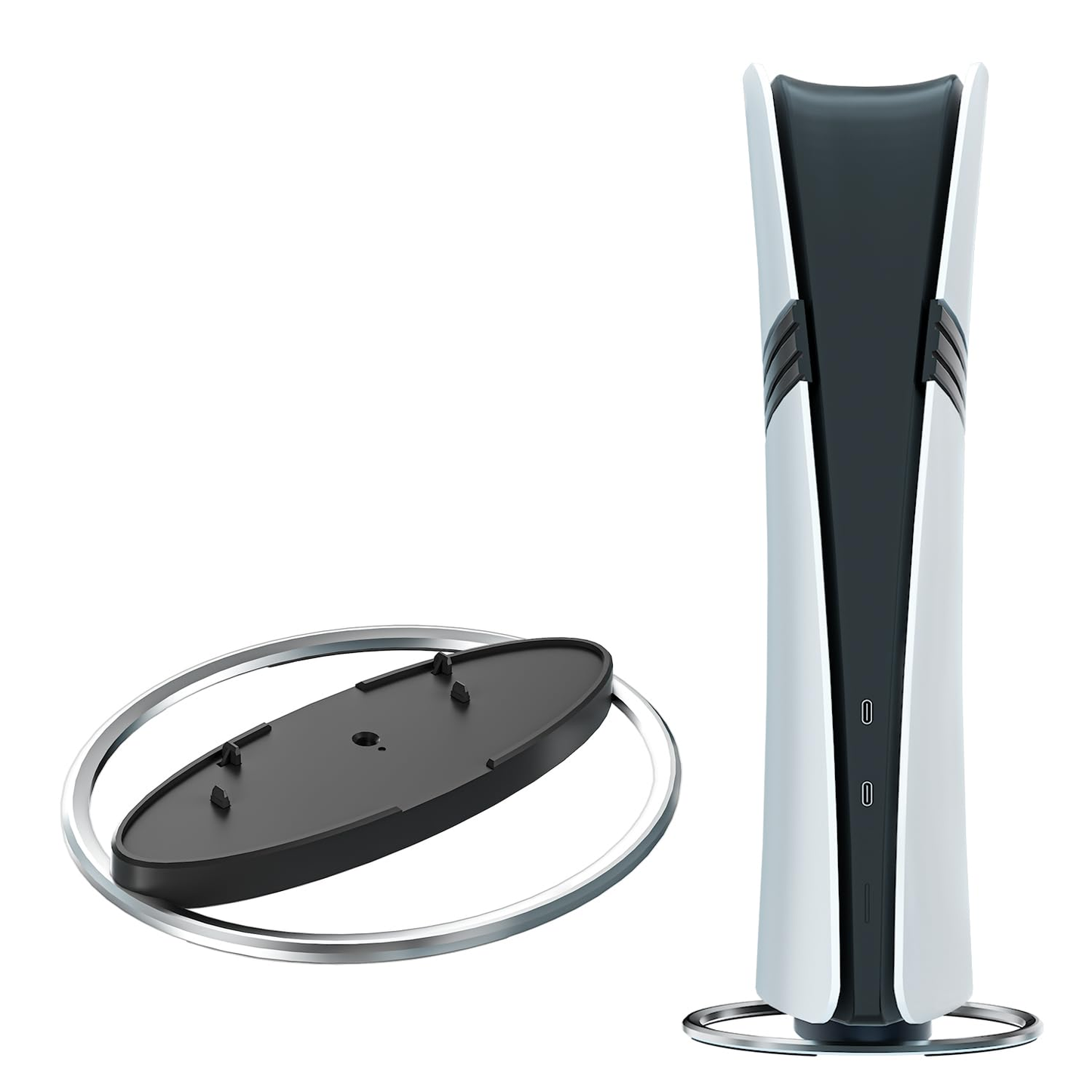 JYS Metal Vertical Stand For all models PS5 Cosoles - Silver