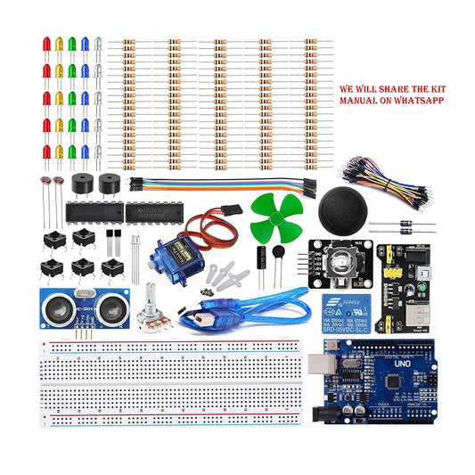 Basic Starter Kit for Compatible with Arduino SMD UNO, Breadboard, LED, Resistor,Jumper Wires and Power Supply - KT1051_SMD - REES52