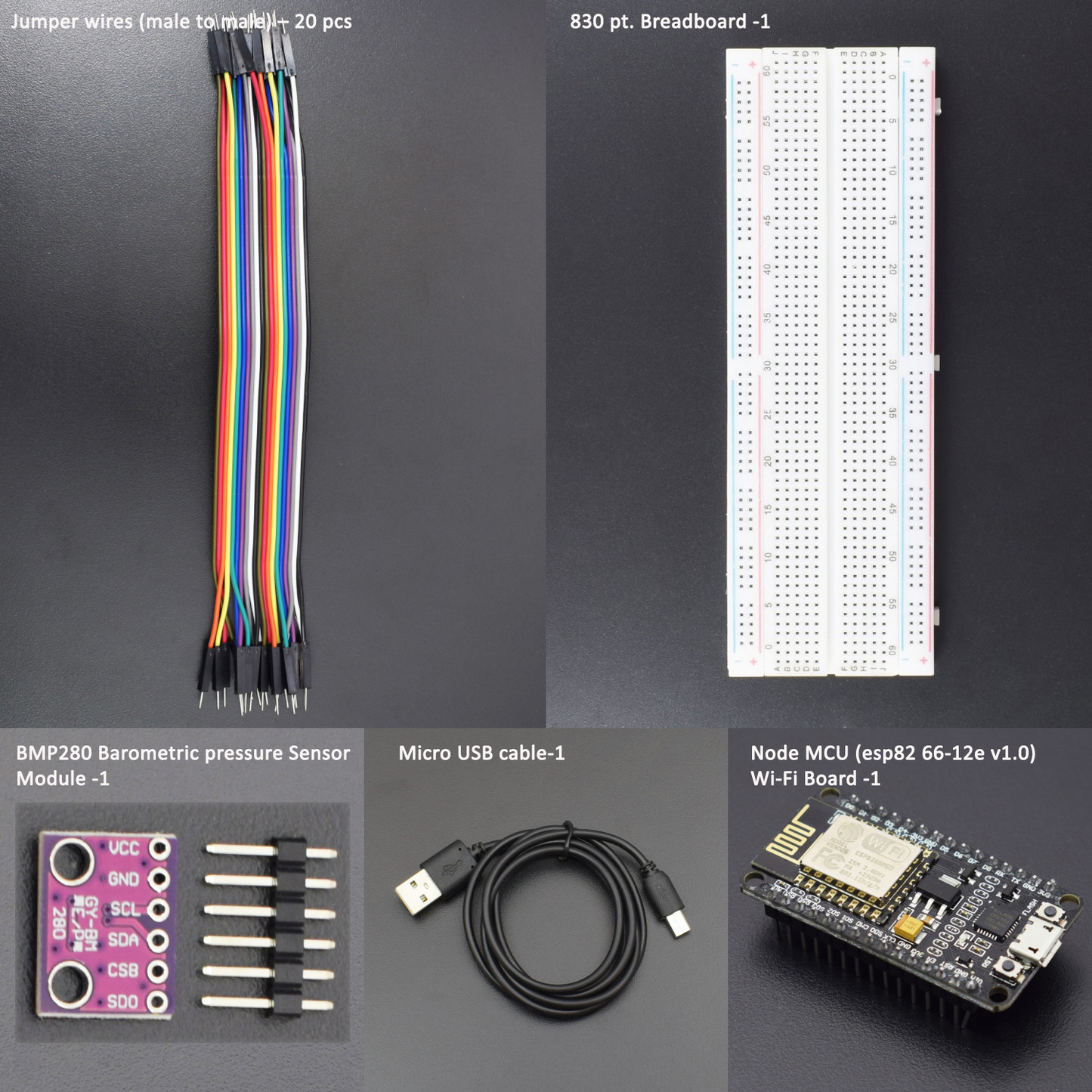 Make an IoT Based Weather Station using BME280 Barometric Pressure Sensor and NodeMCU ESP8266-12e Wifi Board - KT564