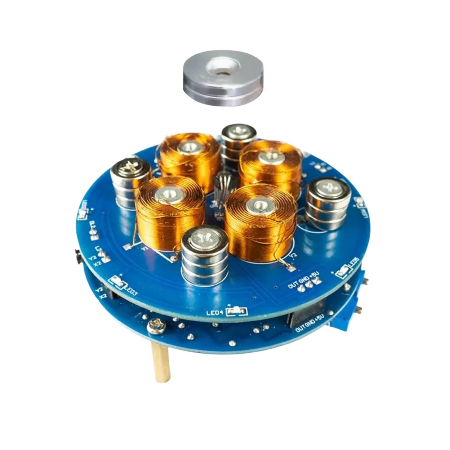 Magnetic Levitation DIY Kit 50gm Magnetic Suspension DIY Module Kit Magnetic Levitation Kit With 50gm Floating Capacity Build Your Own Magnetically Levitating Toy - RS7234
