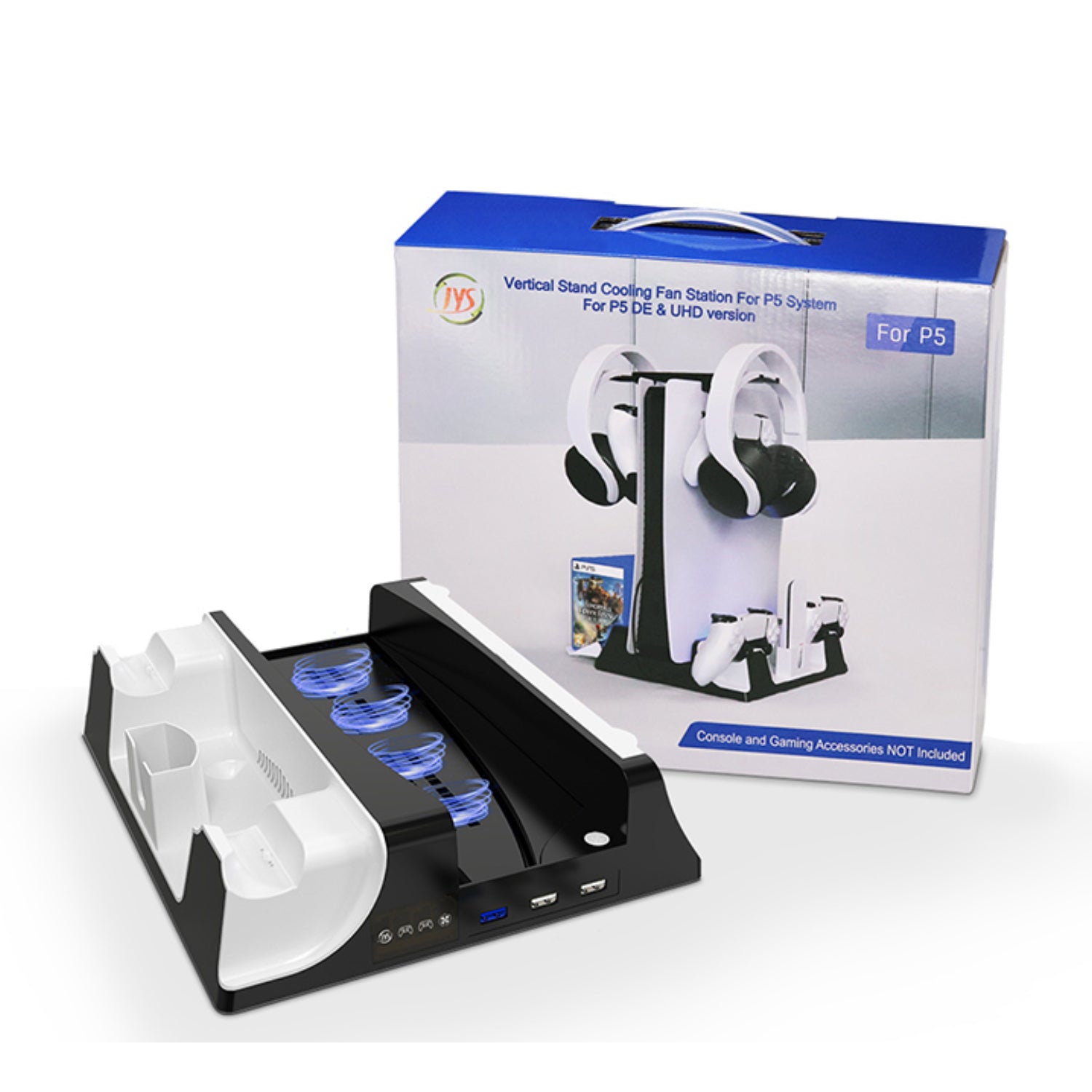 Multi-functional PS5 Vertical Charging Stand