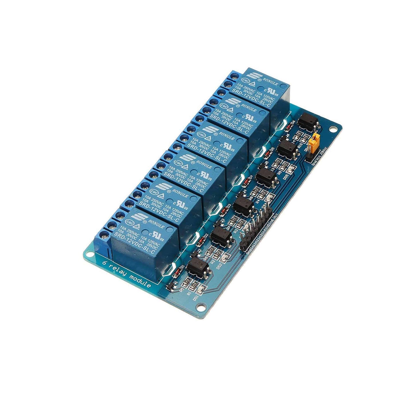 Relay Module- 12V 6 Channel Relay Module with Light Coupling