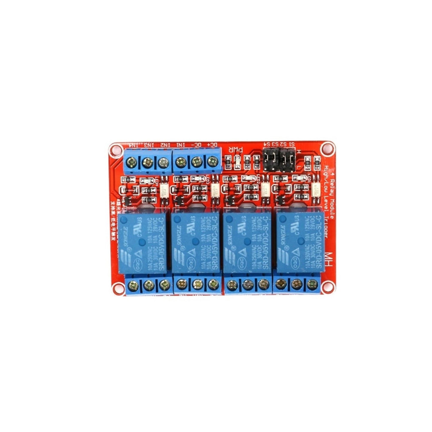 4 Channel Relay Module 5V 4 Channel Relay Module High And Low Level Trigger With Opto Isolation - NA248 - REES52