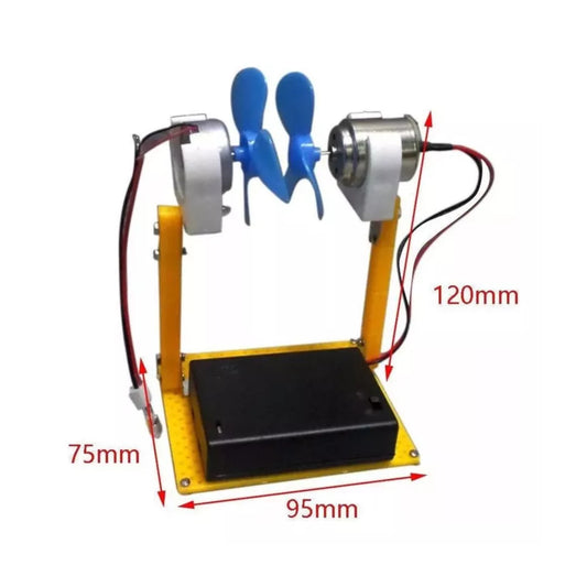 Analog Micro Wind Generator System Micro Wind Turbine DC Motor Small-Scale Wind Power System Low-Power Wind Energy Harvesting System DIY Wind Turbine For Educational Purposes - NA298
