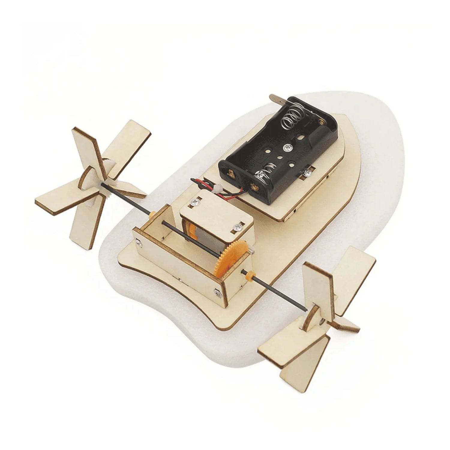 Paddle Wheeler Boat STEM Kit DIY Wooden Paddle Wheeler Boat