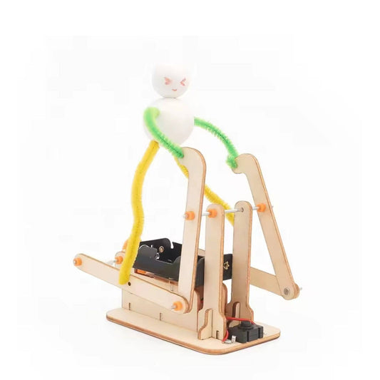 Treadmill Running Robot STEM Kit DIY Wooden Electric Science