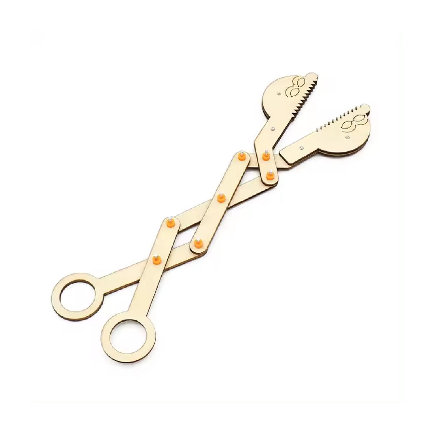 3D Wooden Robotic Scissors DIY Robotic Scissors Puzzle STEM Kit DIY Wooden Robotic Scissors 3D Puzzle For Kids - RS6268