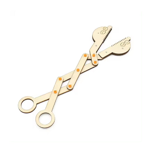 3D Wooden Robotic Scissors DIY Robotic Scissors Puzzle STEM Kit DIY Wooden Robotic Scissors 3D Puzzle For Kids - RS6268
