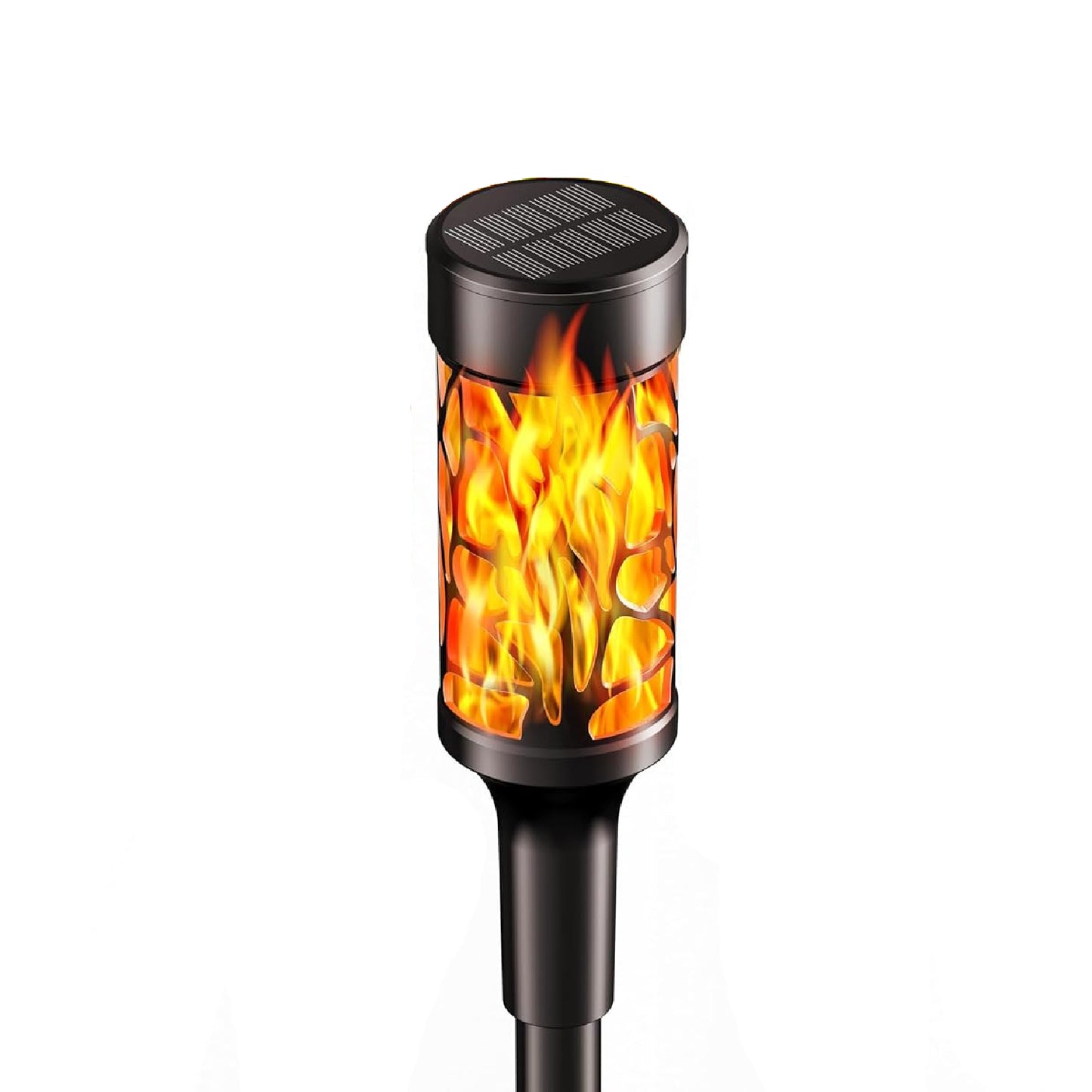Solar Torch Lights With Dancing Flames Solar Outdoor Lights Extra-Bright Outdoor Garden Decorations Waterproof Yard Decor Holiday Lights For Pathway Patio Pack of 1 - RS5831