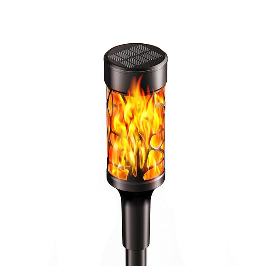 Solar Torch Lights With Dancing Flames Solar Outdoor Lights Extra-Bright Outdoor Garden Decorations Waterproof Yard Decor Holiday Lights For Pathway Patio Pack of 1 - RS5831
