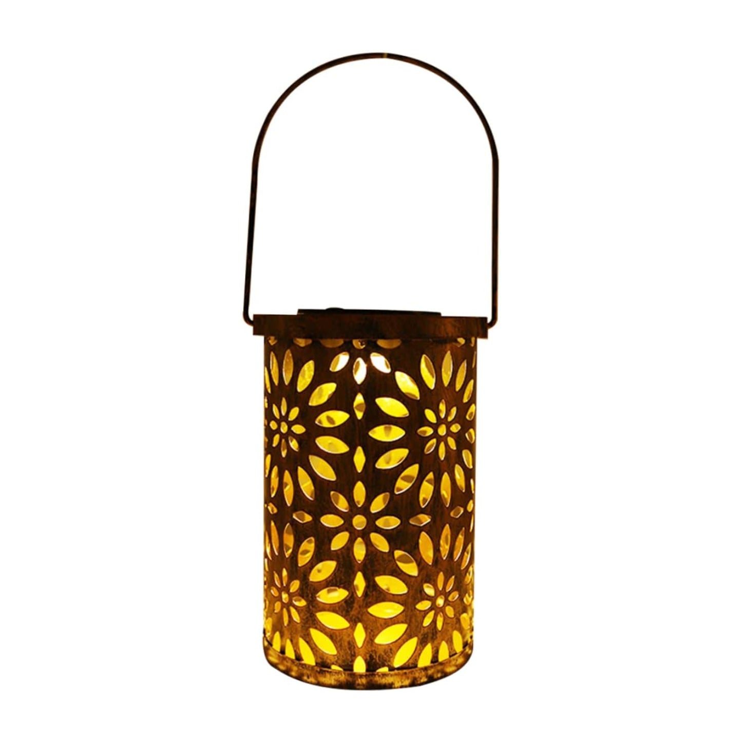 Solar Hanging Lantern Decoration LED Solar Lanterns Outdoor Metal Garden Decor Patio Decor LED Hanging Solar Lights Table Lamp For Patio, Yard, Walkway, Pathway, Pack Of 1 - RS5845