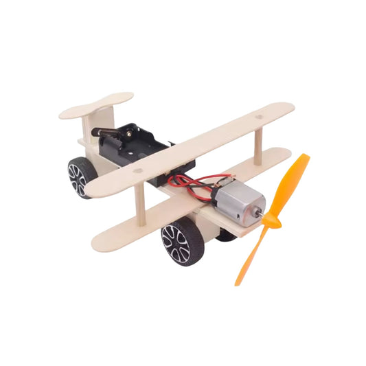 DIY Glide Aircraft STEM Kit DIY STEM Glide Aircraft Hand Making Educational Kit for Children Robot Construction Sets Electric Educational STEM Kit - RS6306