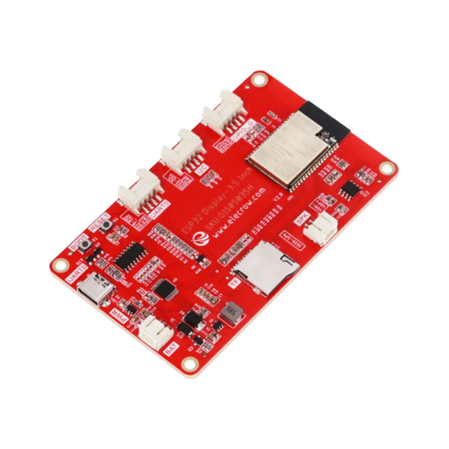 ELECROW CrowPanel - 3.5" ESP32 HMI Display With Touchscreen Display 480x320 SPI TFT LCD Touch Screen Compatible With Arduino/LVGL/ PlatformIO/Micropython without Case - RS7061