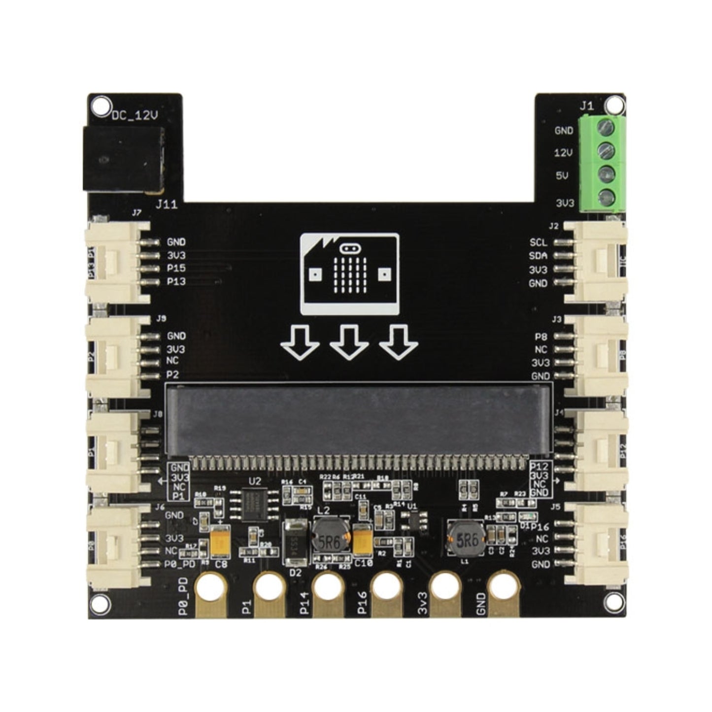 ELECROW Crowtail - Micro:bit Base Shield V2.2 Expandable Microbit Base Shield Supercharge Your Microbit Projects - RS7028