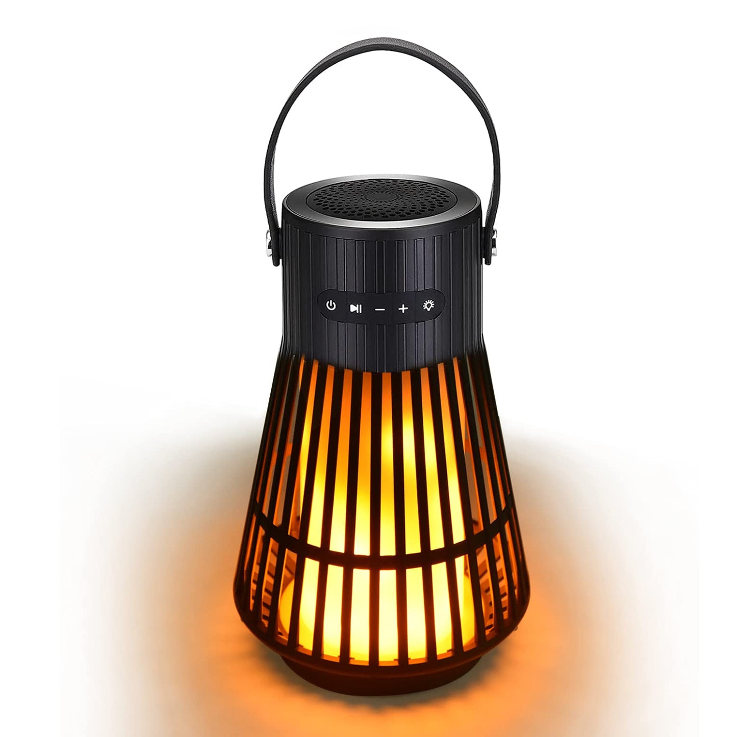 Tesoorda Flickering Flame Speaker Portable LED Flame Speaker Waterproof Bluetooth Speaker For Indoor/Outdoor Led Table Lanterns/Lamp For Patio, Garden, Camping, Pack Of 1 - RS6136