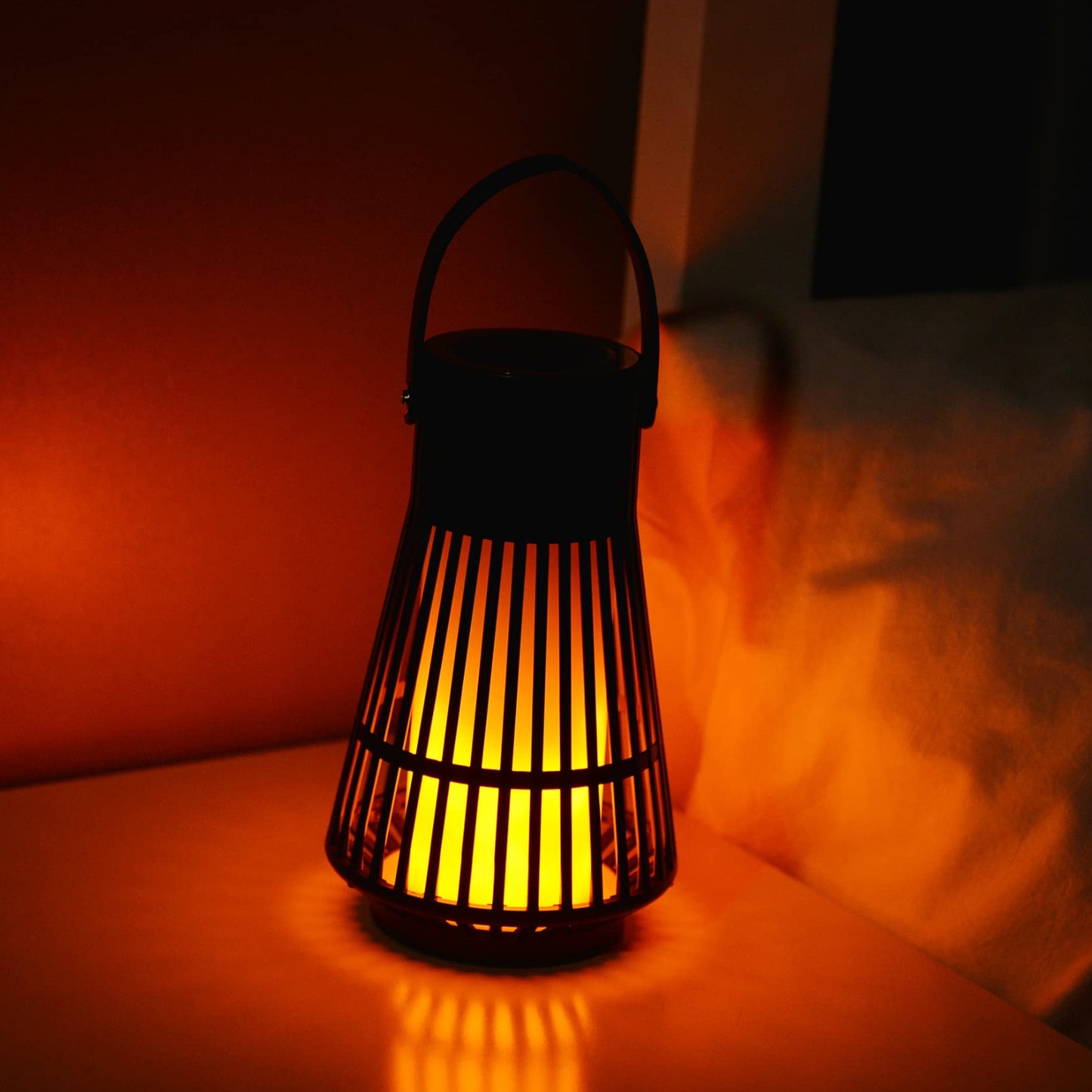 Tesoorda Flickering Flame Speaker Portable LED Flame Speaker Waterproof Bluetooth Speaker For Indoor/Outdoor Led Table Lanterns/Lamp For Patio, Garden, Camping, Pack Of 1 - RS6136