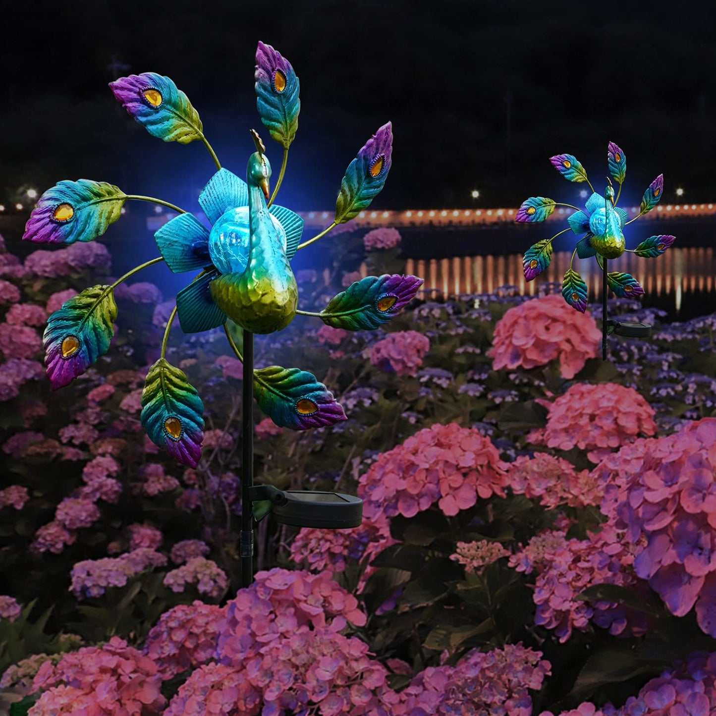 Solar Powered Peacock Path Light Solar Powered Garden Lights Waterproof Outdoor Garden Decor Ideal For Driveway, Backyard, Along Patio Or Porch, Around Pool, Decorative Designs, Pack Of 1 - RS6138