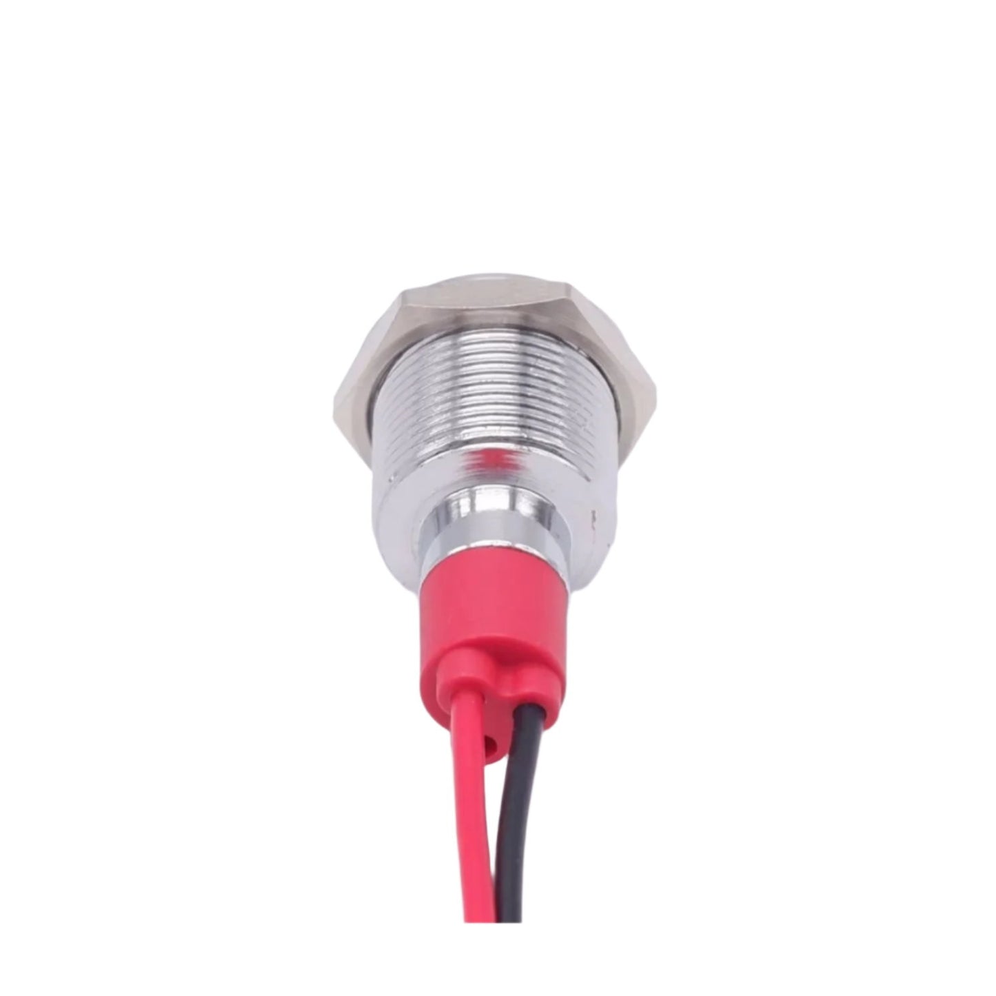 10-24V 10mm LED Metal Indicator Light With 15cm Cable 10-24V Metal Indicator Light Industrial-Grade LED Indicator Light For Machinery & Equipment - YELLOW - RS6943