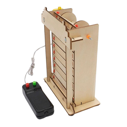 Wooden Electric Gate STEM Kit DIY Electric Gate Toy DIY Electric Gate Physics Toy Build Your Own Wooden Electric Gate: A Hands-On Physics Experiment - RS6383