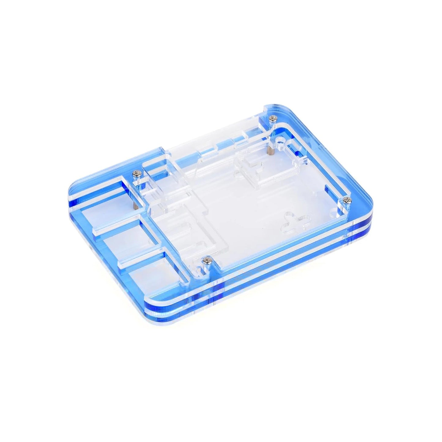 Raspberry Pi 5 5 Layer Case Raspberry Pi 5 Acrylic Shell Compatible With Active Cooler For Raspberry Pi 5 4GB, 8GB - Blue - RS5772