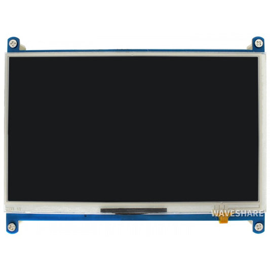 Waveshare 7" Resistive Touchscreen LCD 1024×600 Multi-Purpose Touch Display With HDMI, IPS Compatible With Raspberry PI & Various Systems - RS4635/RS2853