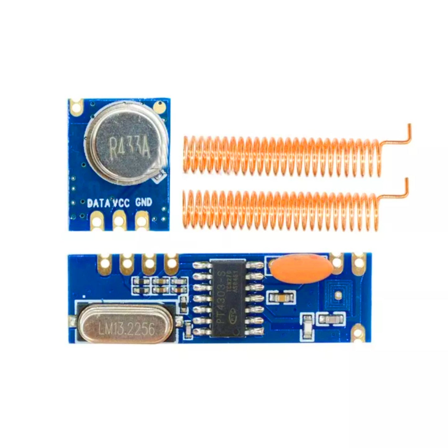 433MHz Wireless Transmitter-Receiver Kit 433MHz ASK/Superheterodyne Module Set 100m Range STX882/SRX882 Wireless Communication Kit Low Power Consumption Transmitter And Receiver - RS3195
