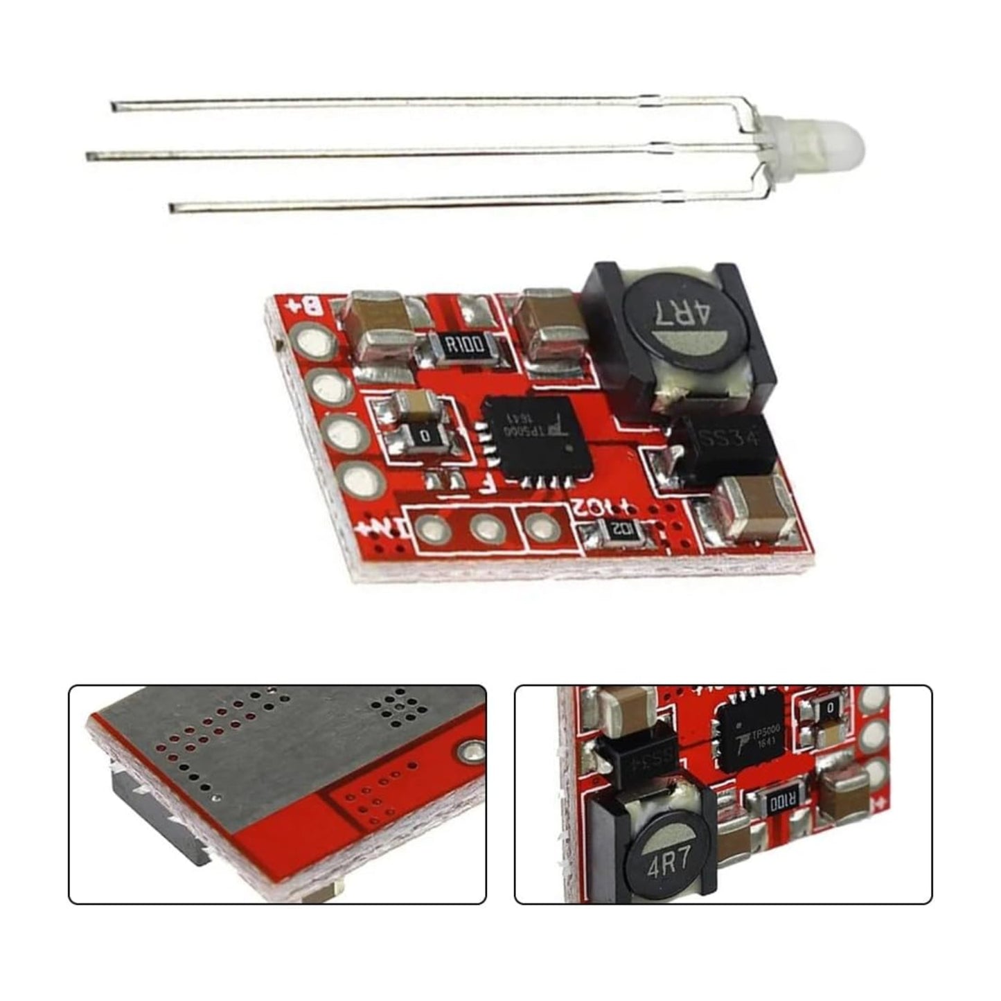 TP5000 1A Lithium Battery Charger Module 3.6V/4.2V Lithium Battery Charger High-Efficiency Lithium Battery Charger Battery Charger Module Lithium Battery Charger - RS3736