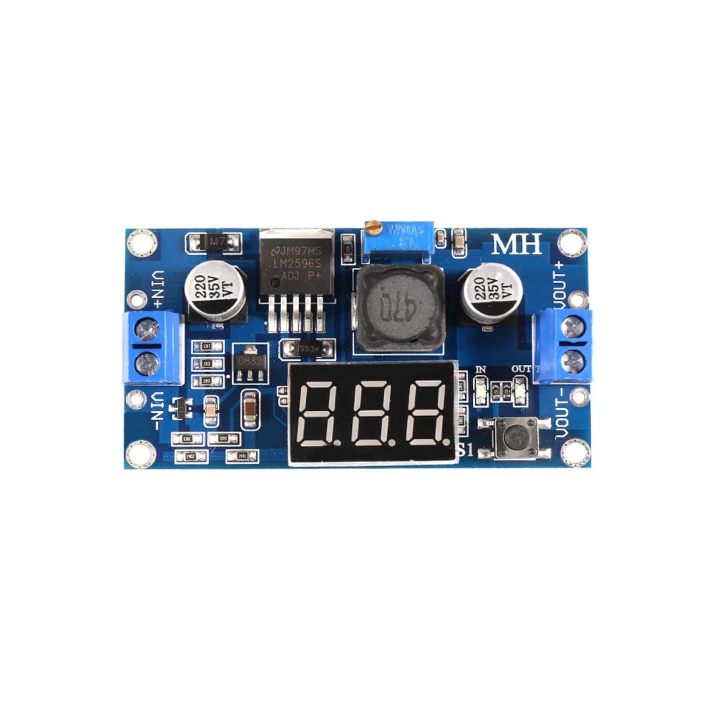 LM2577 3A Step-Up Converter 3-34V To 4-35V Boost Converter Adjustable Boost Converter With Voltmeter Module Build Your Own Boost Converter With LED Display -RS3757