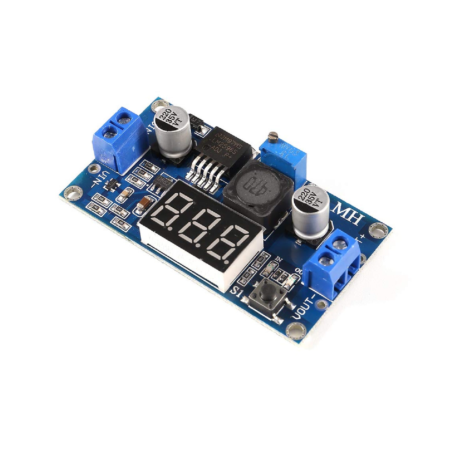 LM2577 3A Step-Up Converter 3-34V To 4-35V Boost Converter Adjustable Boost Converter With Voltmeter Module Build Your Own Boost Converter With LED Display -RS3757