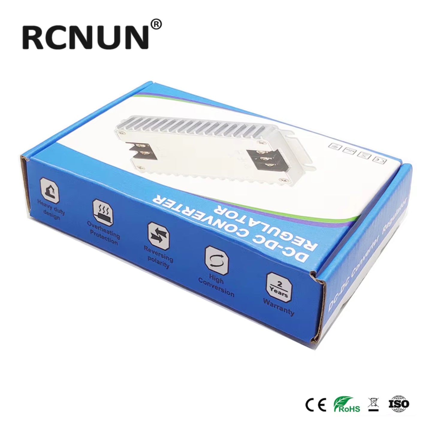 RCNUN WGI08-72S12L Buck Converter High Power Buck Converter 72V Lithium Battery BMS Power Supply 50-90V 60V 72V to 12V 8A 100W Isolated DC DC Buck Converter For Lithium Battery BMS