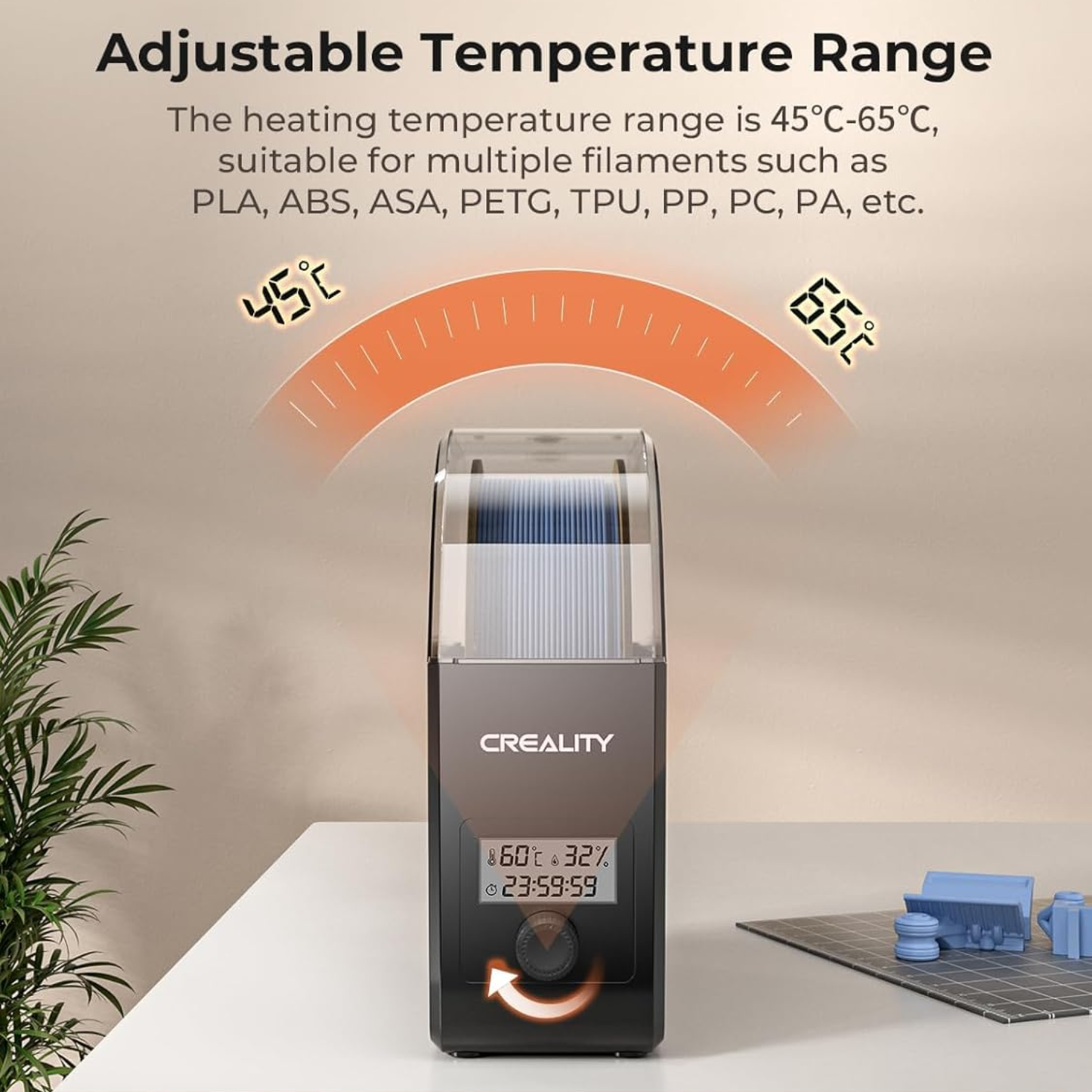Creality 3D Printer Filament Dry Box 2.0 Digital Humidity Control Filament Drying Box For Protect Your 3D Printing Materials