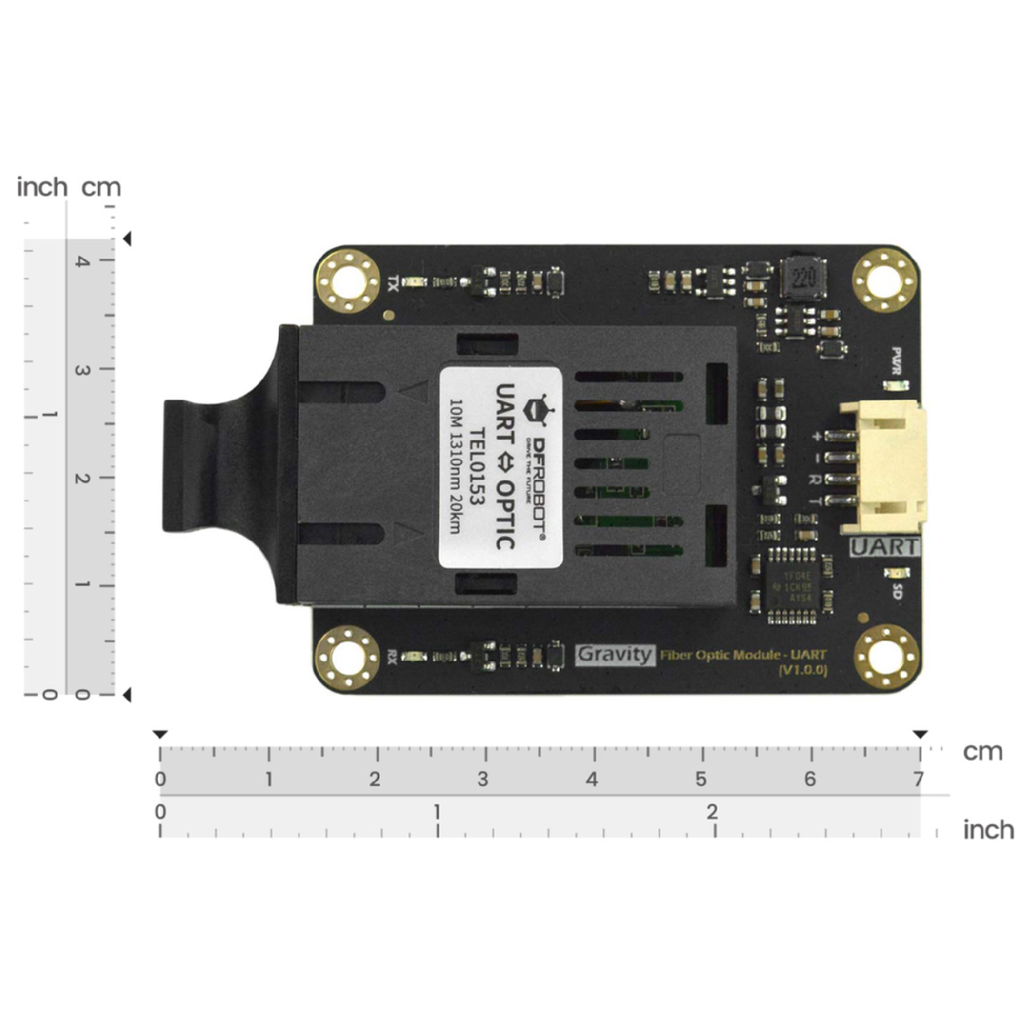 DFRobot Gravity UART Fiber Optic Transceiver Module