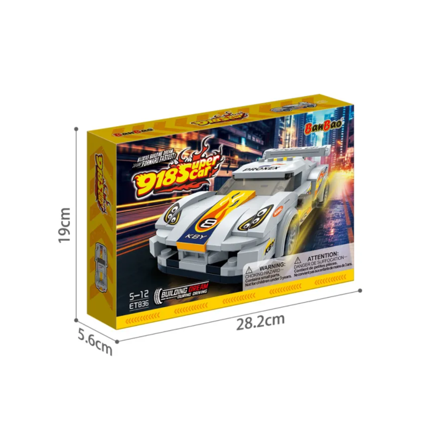 BanBao ET836 Super Race Car Building Blocks