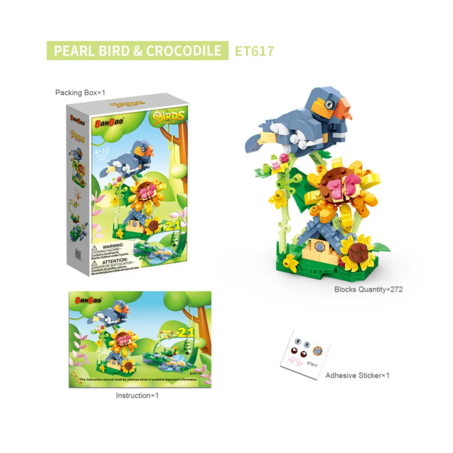 Crocodile Bird Building Blocks