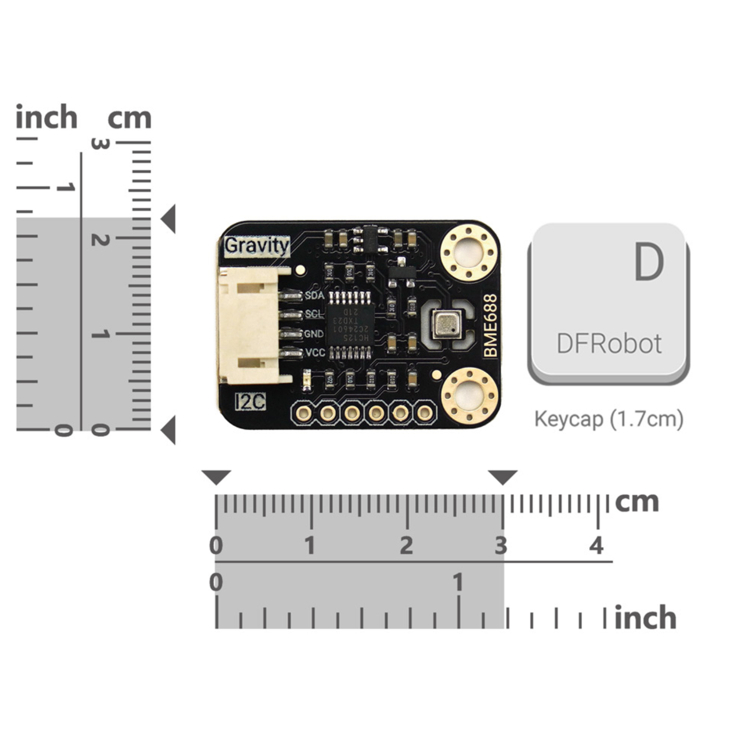 DFRobot Gravity: BME688 AI Environmental Sensor (VOC, Temperature, Humidity, Pressure)