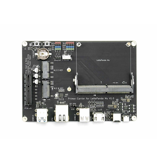 DFRobot Lite Carrier Board For LattePanda Mu Compute Module (USB 3.0, Gigabit Ethernet, PCIe 3.0, M.2 NVMe, And HDMI)