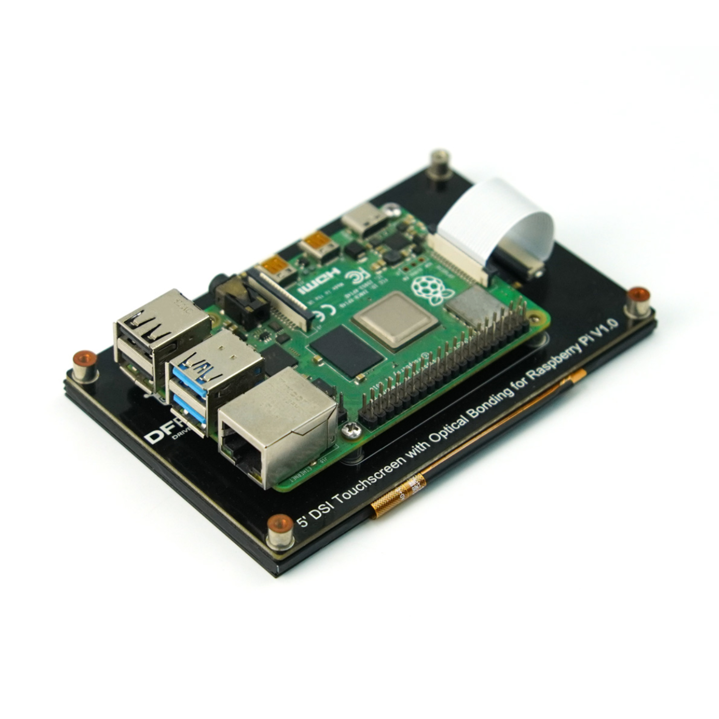DFRobot 5” 800×480 IPS Touchscreen With Optical Bonding For Raspberry Pi 4B/3B+/3B
