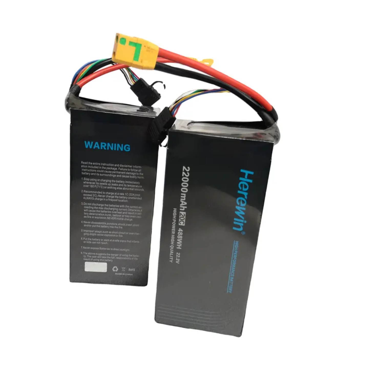 Herewin 6S 22.2V 22000mAh 25C Lipo Battery Rechargeable Flight Lipo Battery For Agriculture Aircraft/Car - RS7398