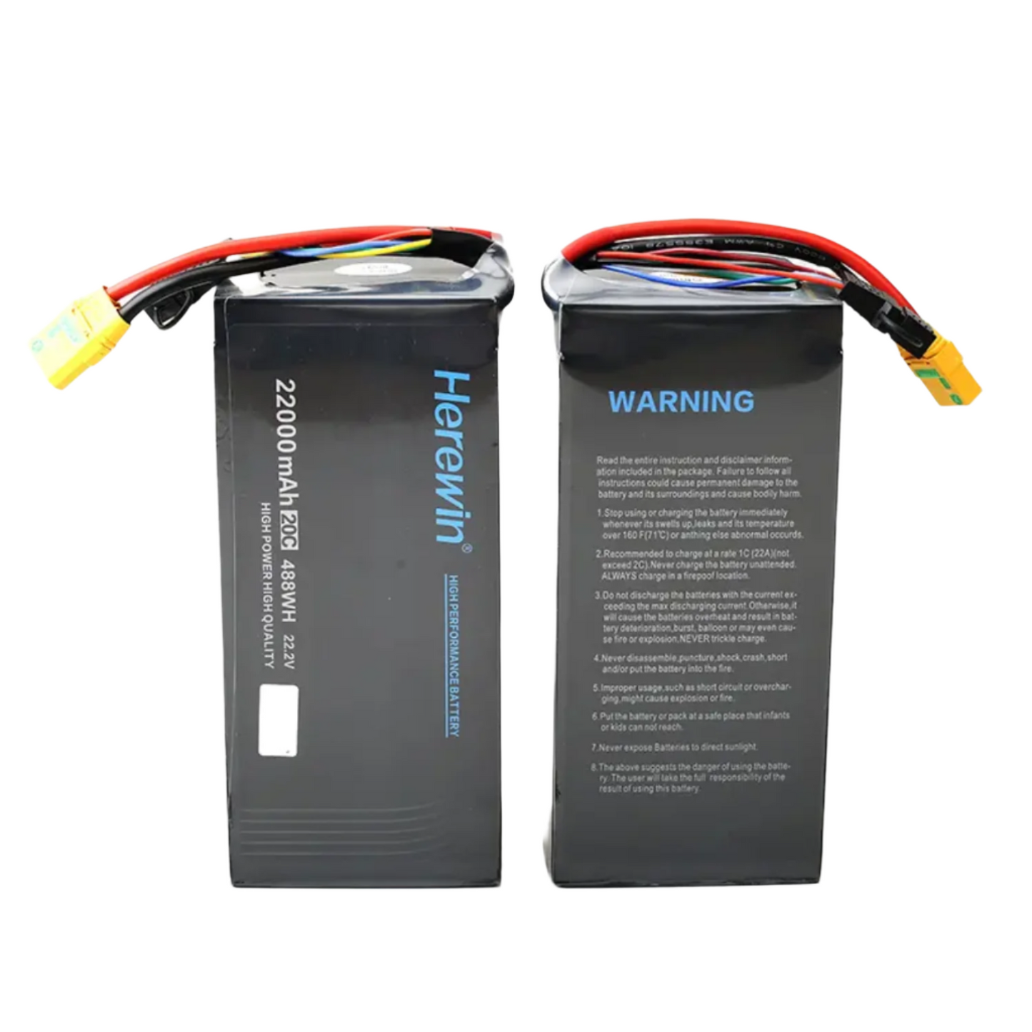 Herewin 6S 22.2V 22000mAh 25C Lipo Battery Rechargeable Flight Lipo Battery For Agriculture Aircraft/Car - RS7398