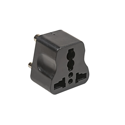 US-UK-EU Plug Converter Universal 3 Pin Plug Adapter For Travel Multi Plug Converter Pack of 2 - RS6908