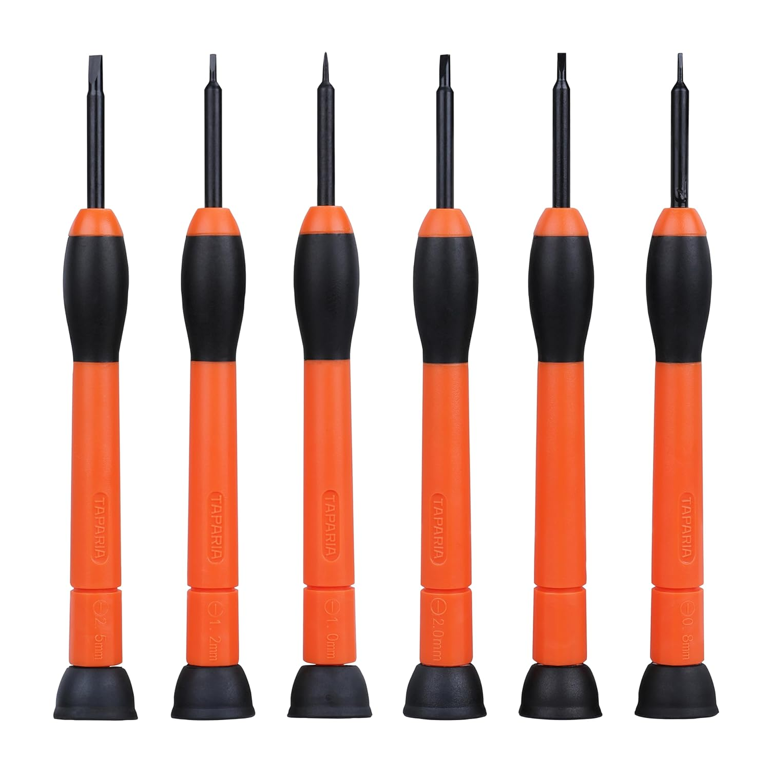 Taparia PSF6 Premium Steel Precision Screwdriver Set (6-Piece, Orange Handles)