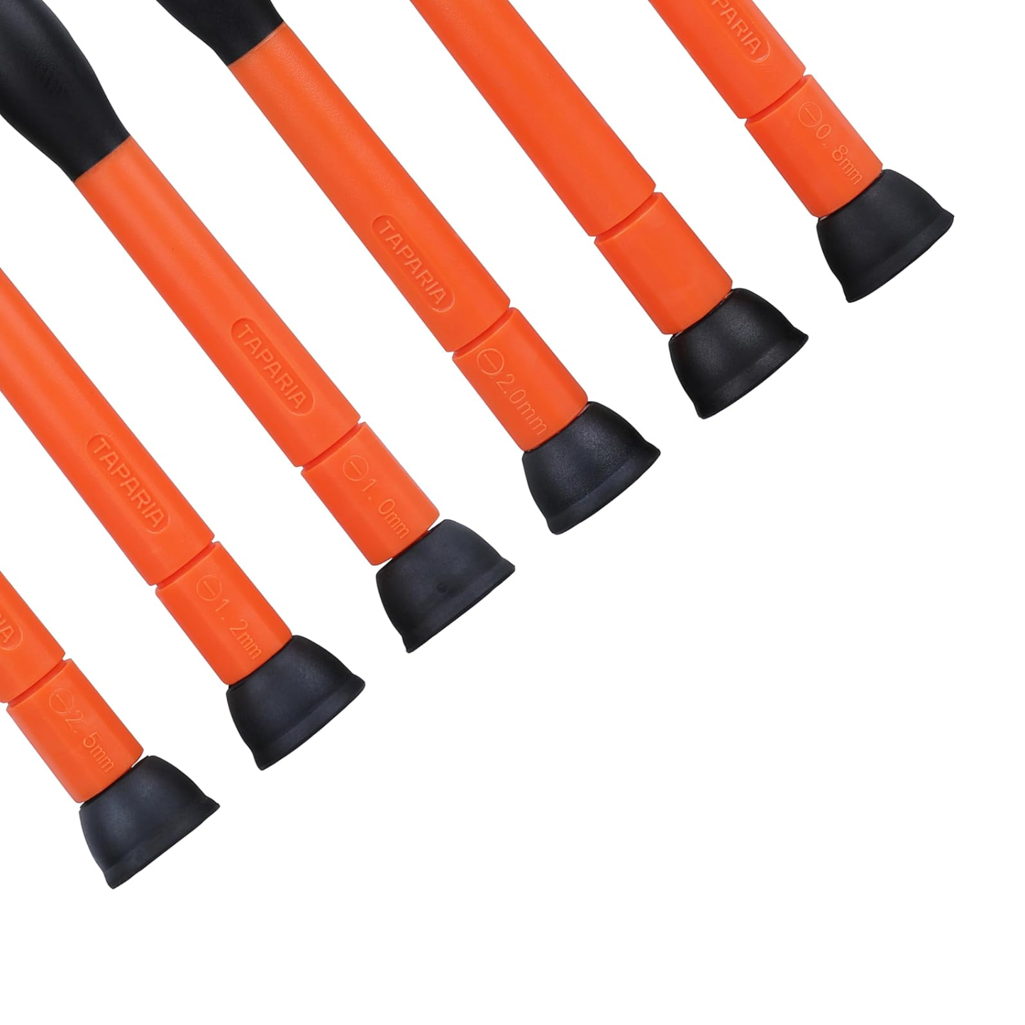 Taparia PSF6 Premium Steel Precision Screwdriver Set (6-Piece, Orange Handles)